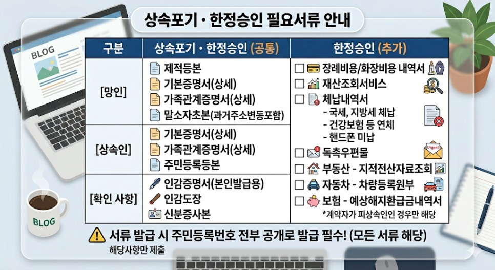 상속포기 vs 한정승인 무엇이 유리할까? | 부모·배우자 사망 후 대응방법 관련 이미지