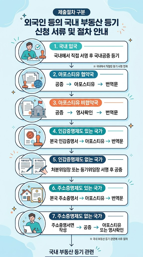 외국인·재외국민·영주권자 부동산 매매 및 상속등기 절차 총정리 (필요서류·아포스티유·영사확인) 관련 이미지