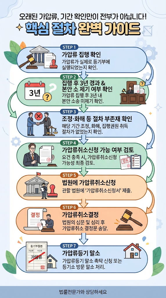 [인천 가압류취소] 10년된 가압류 본안소송 없으면 취소하는 방법·절차·필요서류 관련 이미지