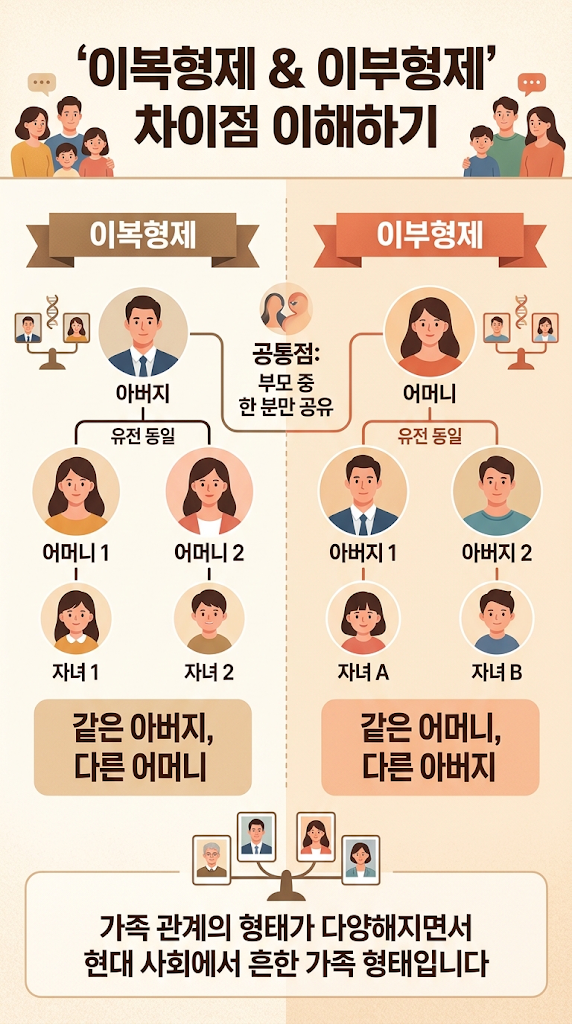 [인천상속] 미혼인 이복형제·이부형제 사망 시 누가 상속인일까? 재혼한 부모가 모두 사망하거나 상속포기한 경우 관련 이미지