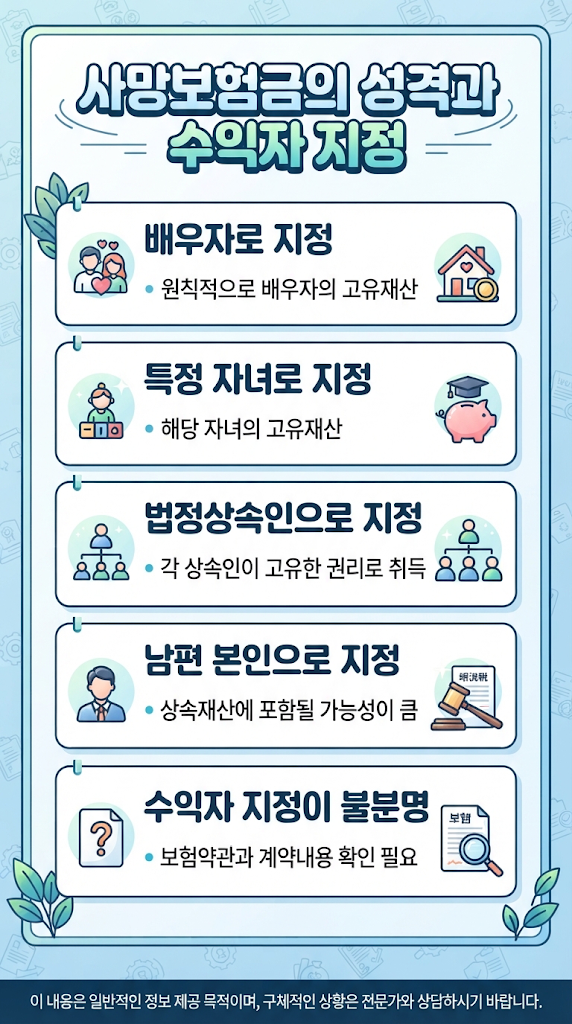 남편 사망 후 상속절차 총정리|사망신고·은행예금·사망보험금·상속등기·상속포기 관련 이미지