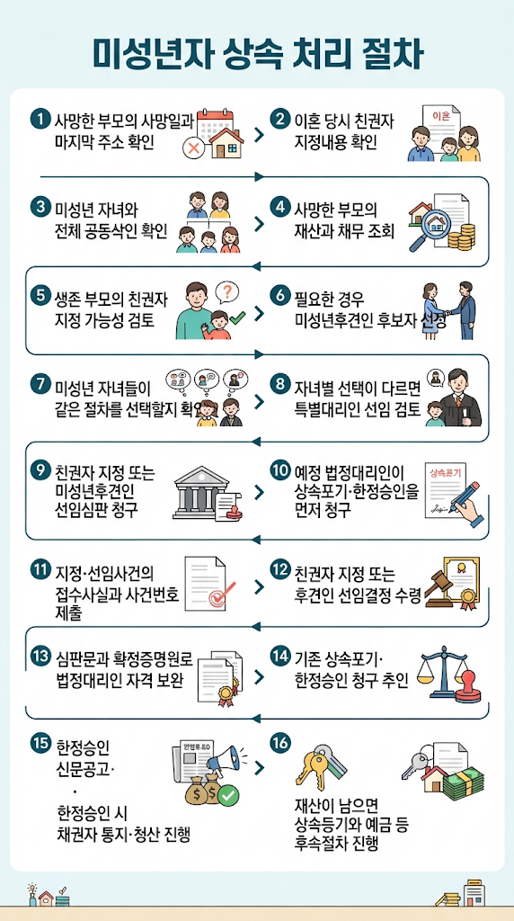 [인천 상속] 이혼 후 친권자가 사망하고 자녀가 미성년자인 경우 상속절차 관련 이미지