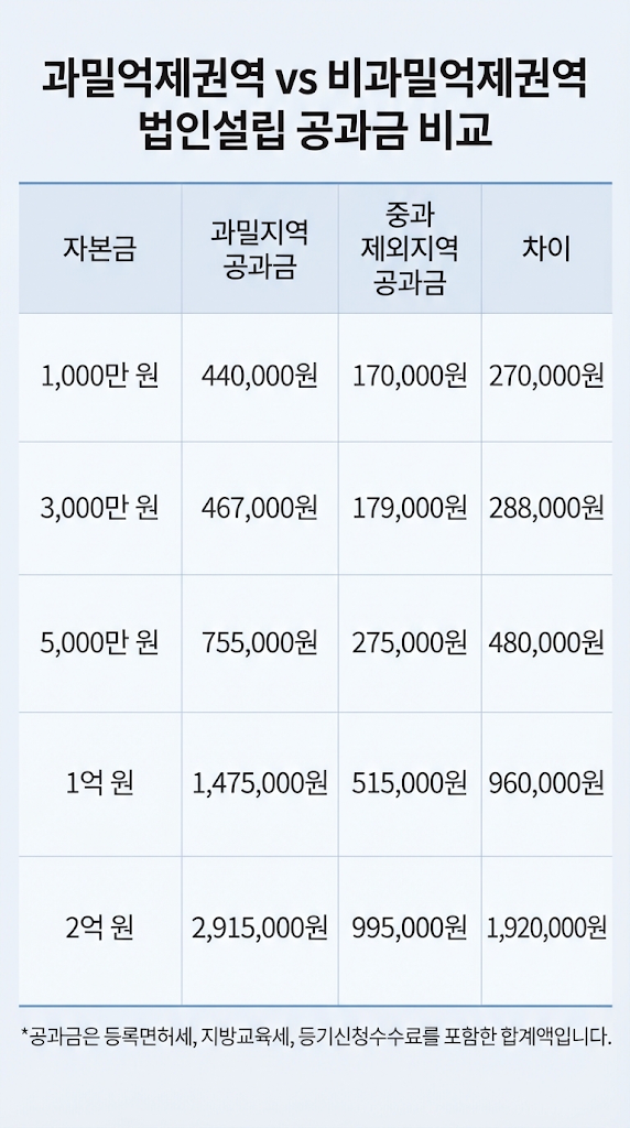 [인천 법인설립] 주식회사 설립비용 총정리, 자본금·본점지역에 따라 얼마일까요? 관련 이미지