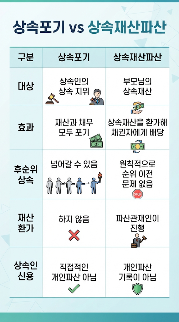 [인천 상속재산파산]부모님 사망 후 상속포기·한정승인·청산·상속재산파산 절차 총정리 관련 이미지