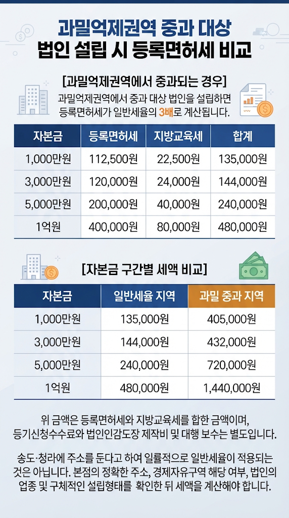 [인천 송도·청라 법인설립] 경제자유구역 등록세·비용·필요서류·절차 총정리 관련 이미지
